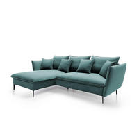 ECKSOFA GLOSS Grün 258x167x91 cm - Grün, Textil (258/167cm) - FURNLUX