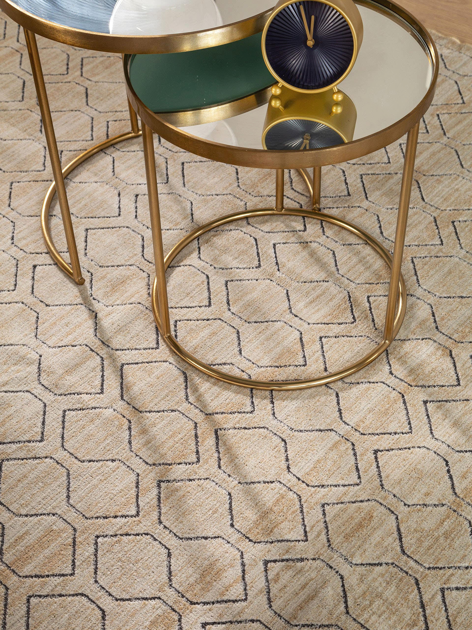 Thumbnail - benuta Teppich, Creme, Textil, Rechteckig, 140x200 cm, Oeko-Tex® Standard 100, wasserabweisend, Teppiche & Böden, Teppic...