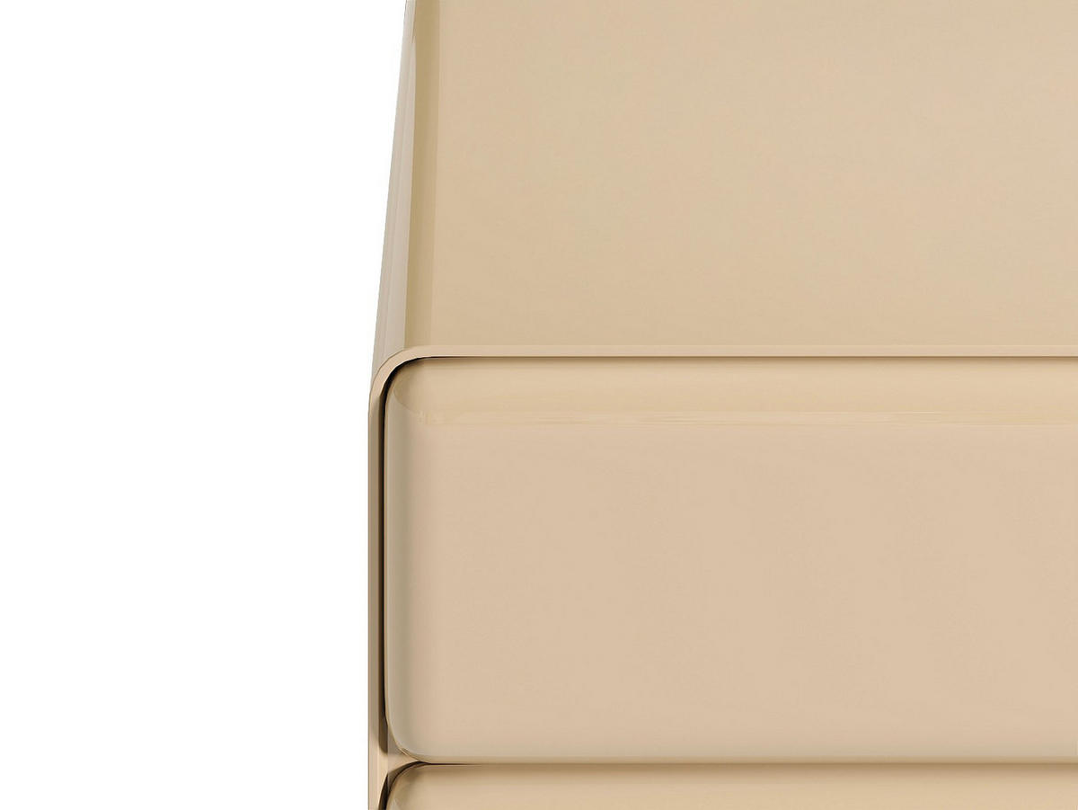 NACHTTISCH - 56.5 cm x 42.5 cm - Holz, Platte - Beige - AUNELA - Beige, Holz (56.5/56.5/42.5cm) - Vente-Unique
