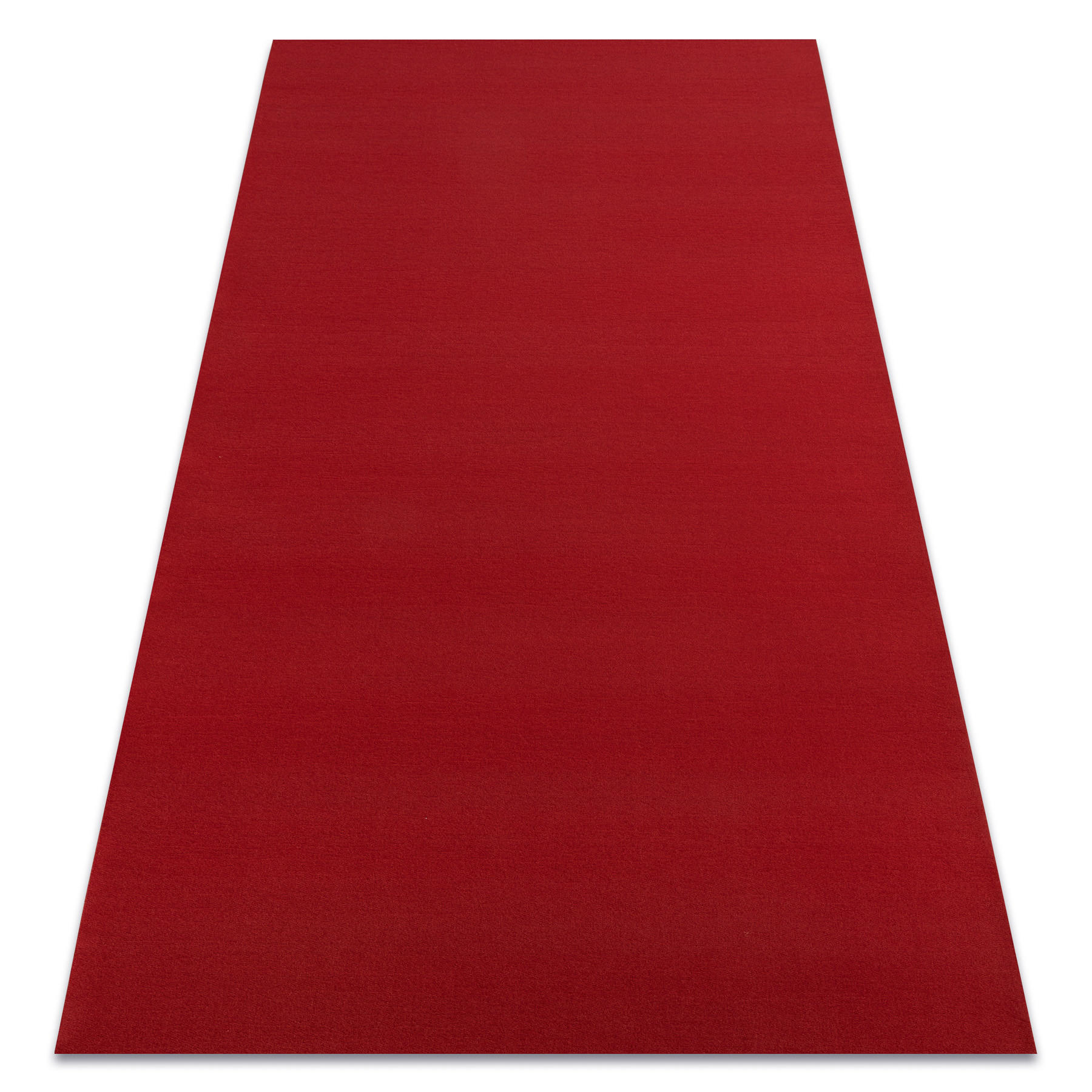 rugsX POGUMOVANÝ koberec RUMBA 1974 jedna barva bordó, červený 80/100 cm