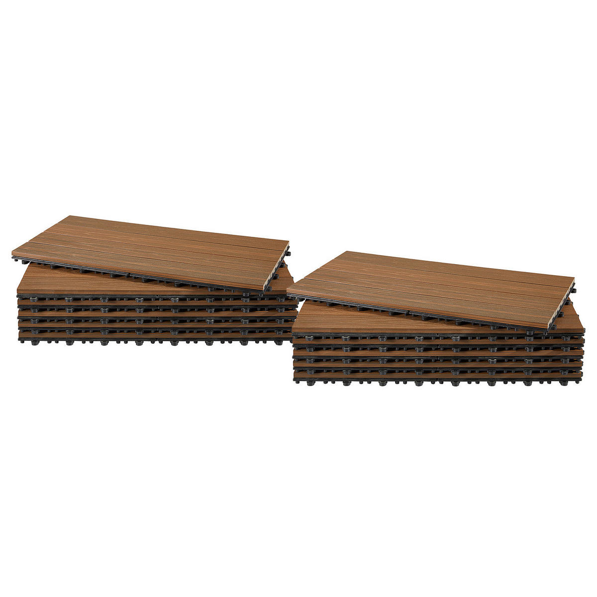 TERRASSENFLIESE - 6er-Set - Braun, Kunststoff (30/60/2.4cm) - home24