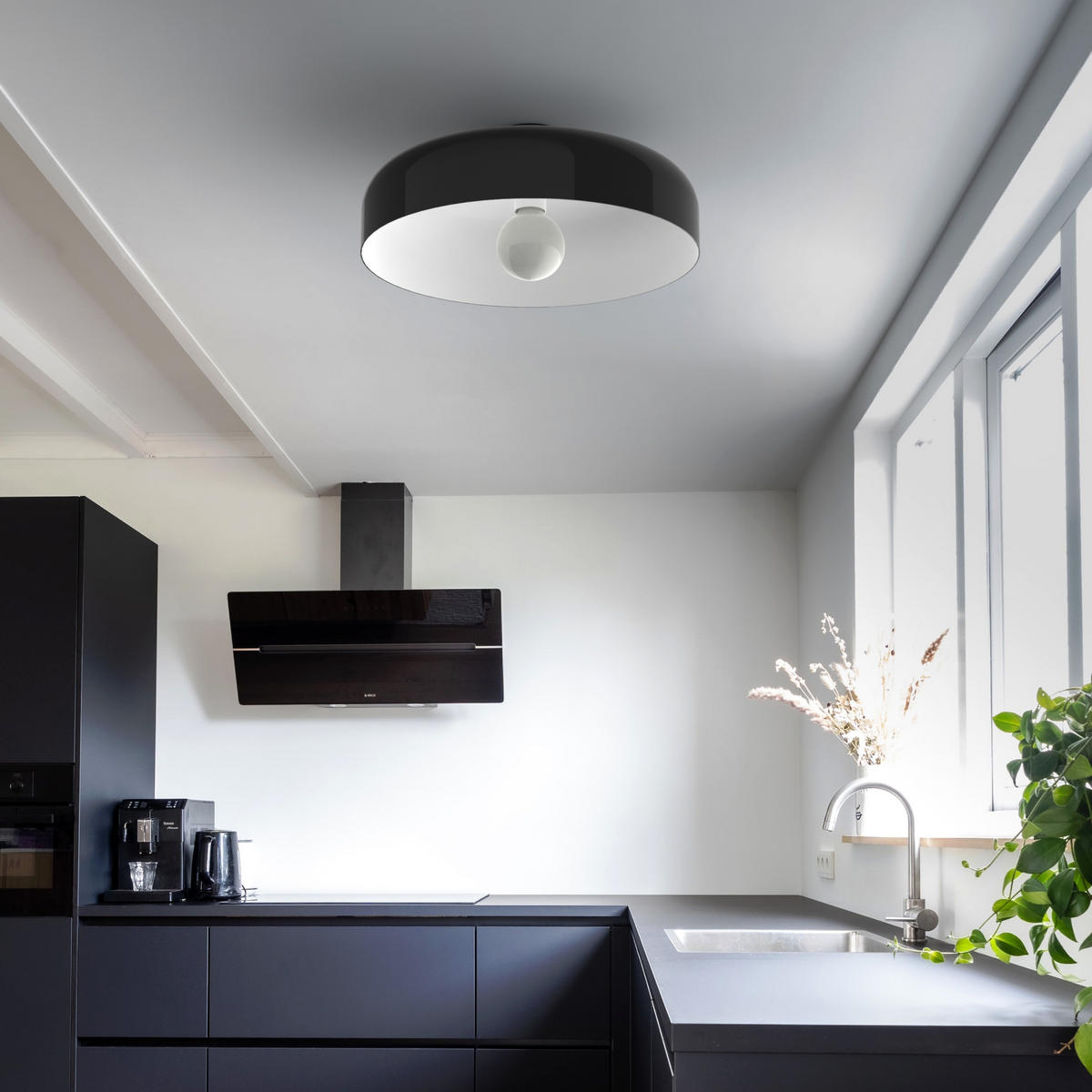 DECKENLEUCHTE - Samtahornfarben, Metall (50/50/14cm) - Lumicom