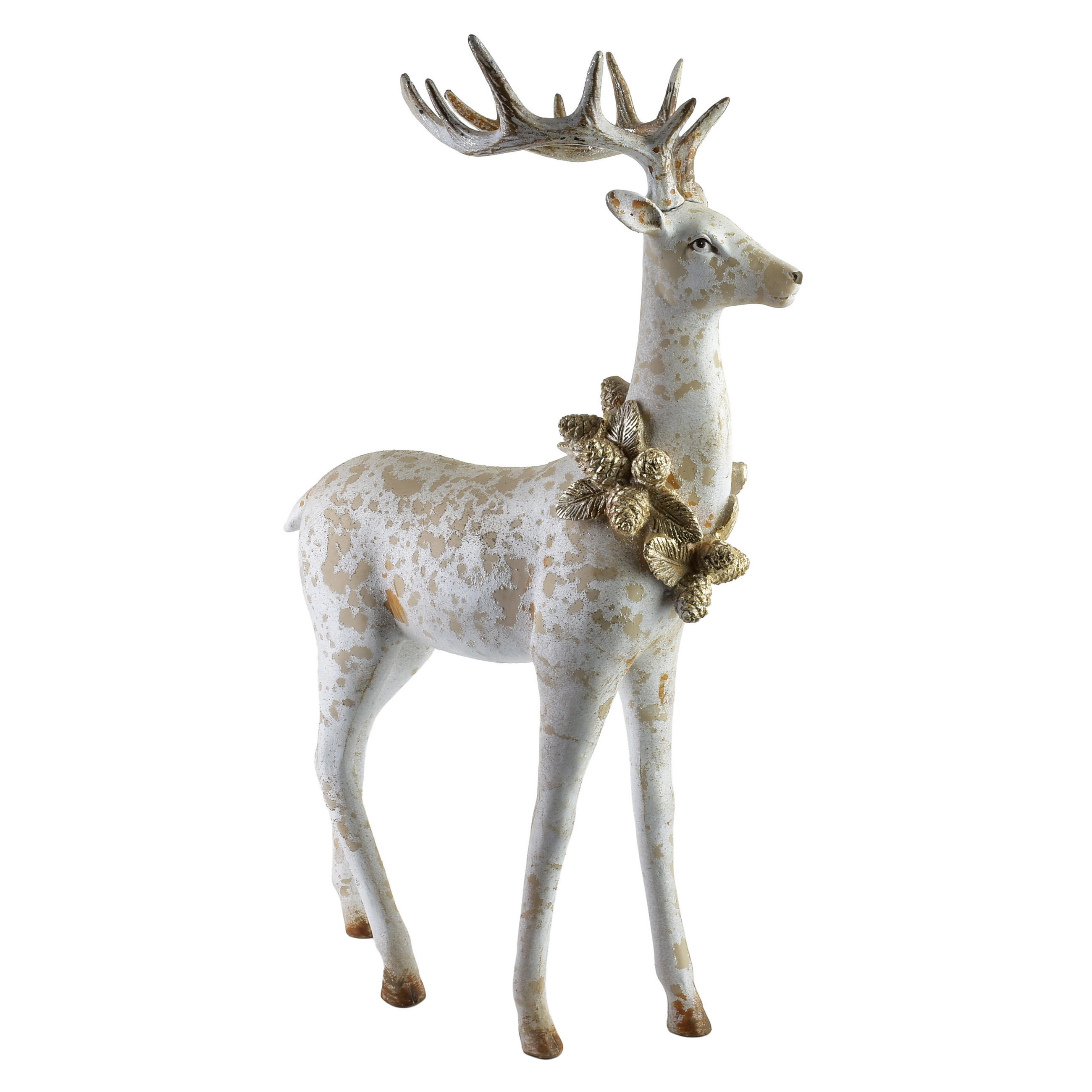 DEKOFIGUR Santa Lila Weiß 32x15,5x50,5 cm Kunststoff - Weiß, Kunststoff (15.5/50.5/32cm) - Mondex