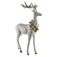 DEKOFIGUR Santa Lila Weiß 32x15,5x50,5 cm Kunststoff - Weiß, Kunststoff (15.5/50.5/32cm) - Mondex