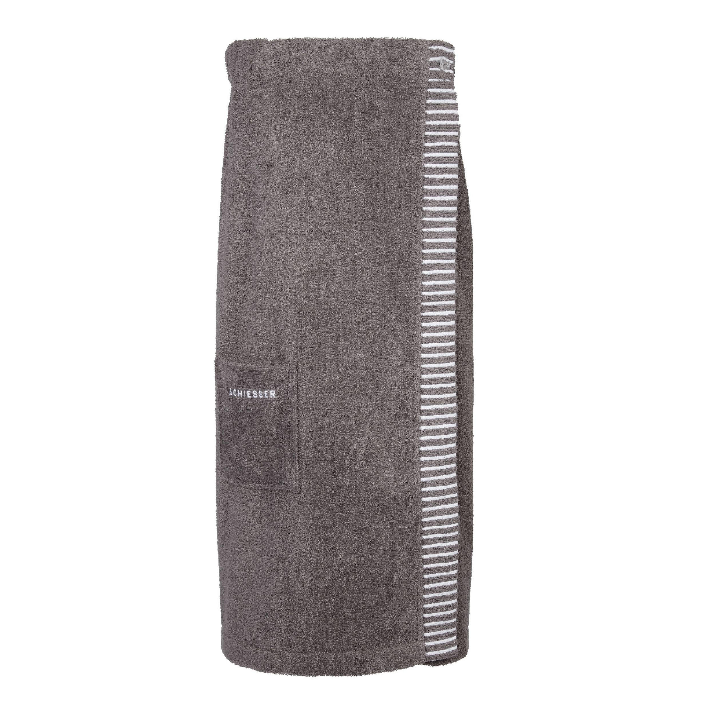 SAUNAKILT Rom Damen - 36-42 - Dunkelgrau - Dunkelgrau, Textil (80/130cm) - SCHIESSER