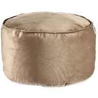 HOCKER aus Samt 60/60/39 cm - Orange, Textil (60/39/60cm) - Giftdecor
