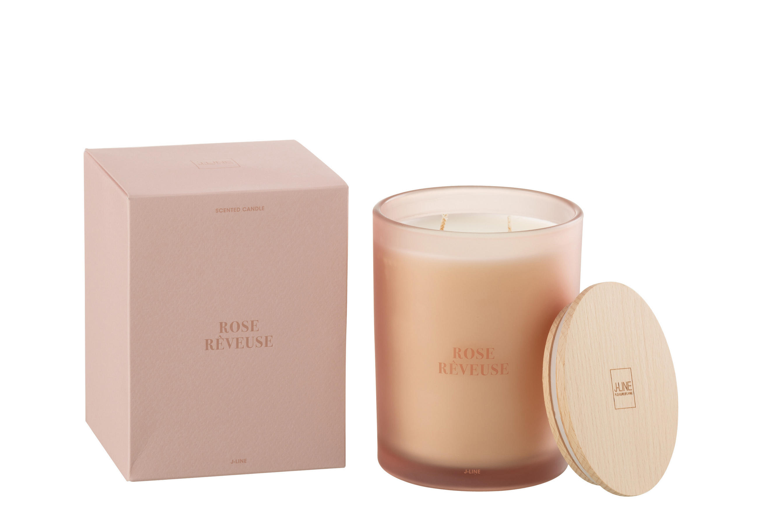 DUFTKERZE ACCORDS ESSENTIALS - Rosa - 52 Std. - Pink, Paraffin (10.5/14cm) - J-Line
