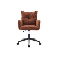 BÜROSTUHL ohne Armlehnen - 59.5 cm x 64 cm - stoff - terracotta Bataru - Terracotta, Textil (59.5/88/64cm) - Vente-Unique