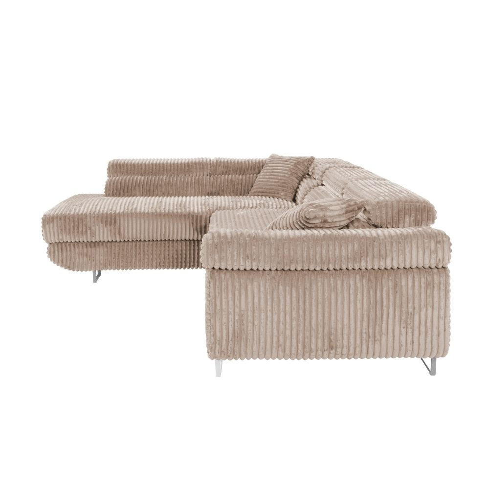 Thumbnail - AN-Moebel 4u Eckschlafsofa, Braun, Textil, L-Form, 275x205 cm, Wohnzimmer, Sofas & Couches, Wohnlandschaften, Ecksofas