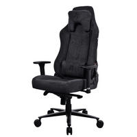 GAMINGSTUHL Vernazza Soft Fabric™ Reines Schwarz - Schwarz, Textil/Metall (68/135/50cm) - Arozzi