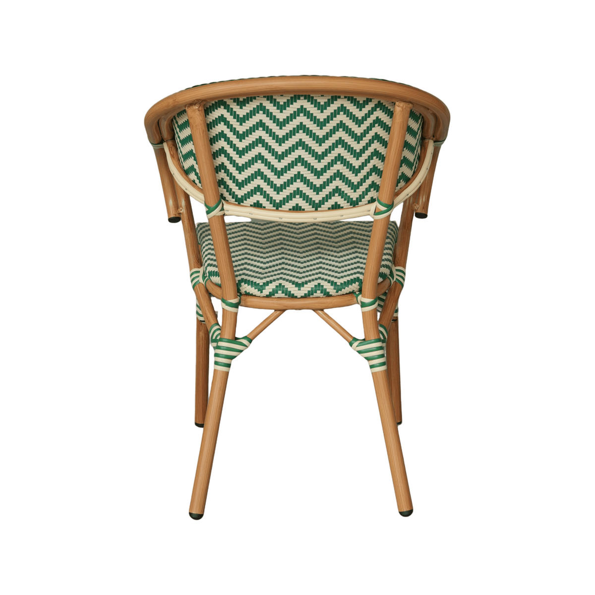 GARTENSTÜHLE Grün Weiß 57/57/84 cm 2er-Set - Grün, Metall (57/84/57cm) - Mobili Rebecca