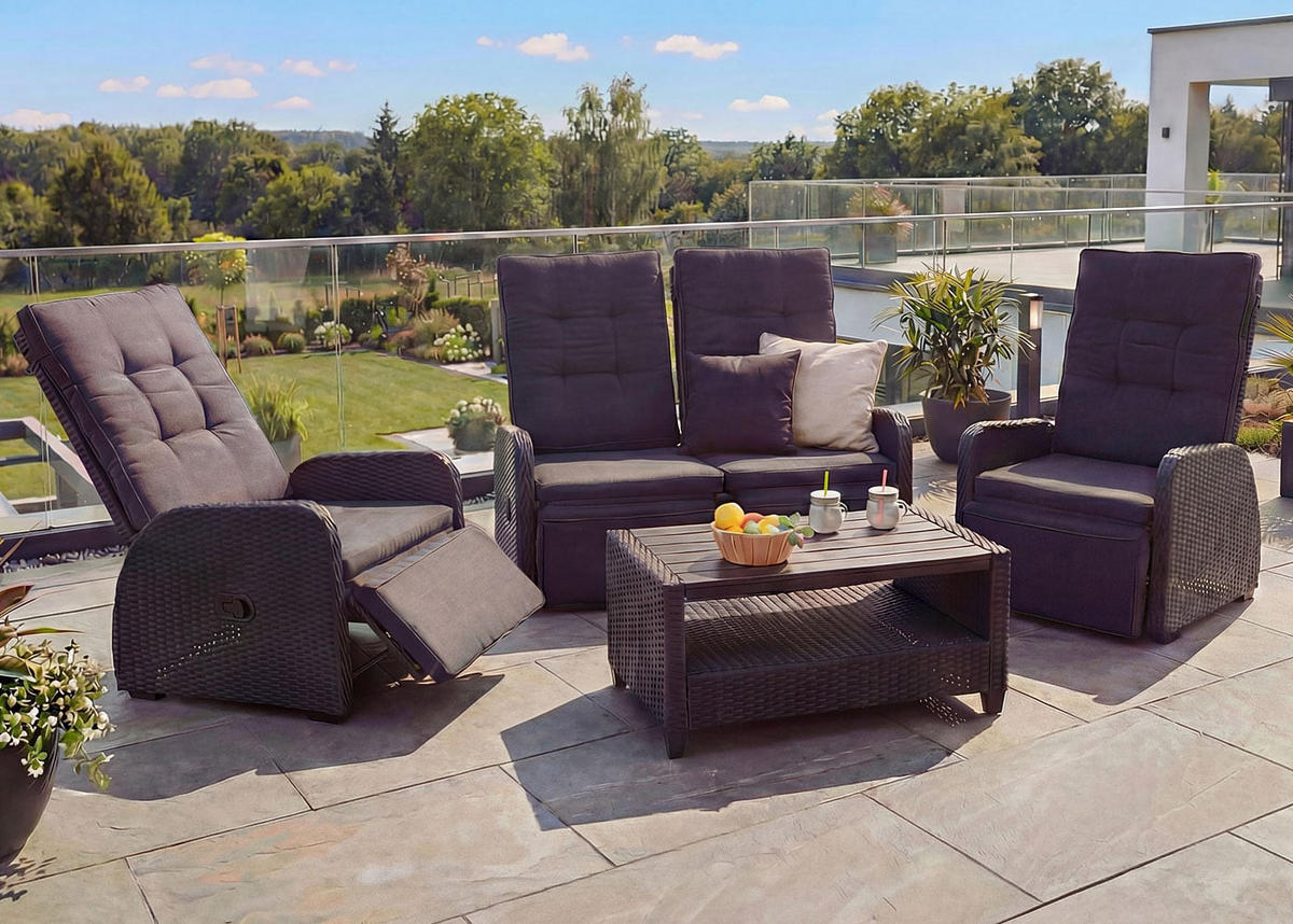 GARNITUR Anthrazit - Anthrazit, Kunststoff - MCW