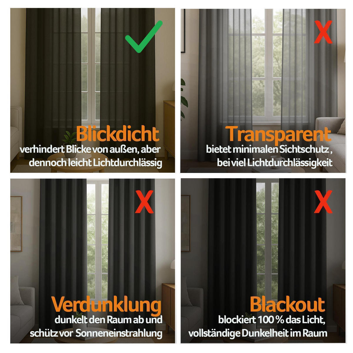 FERTIGVORHANG blickdicht 140x145 cm Universalband Rot - Rot, Textil (140/145cm) - Bestlivings