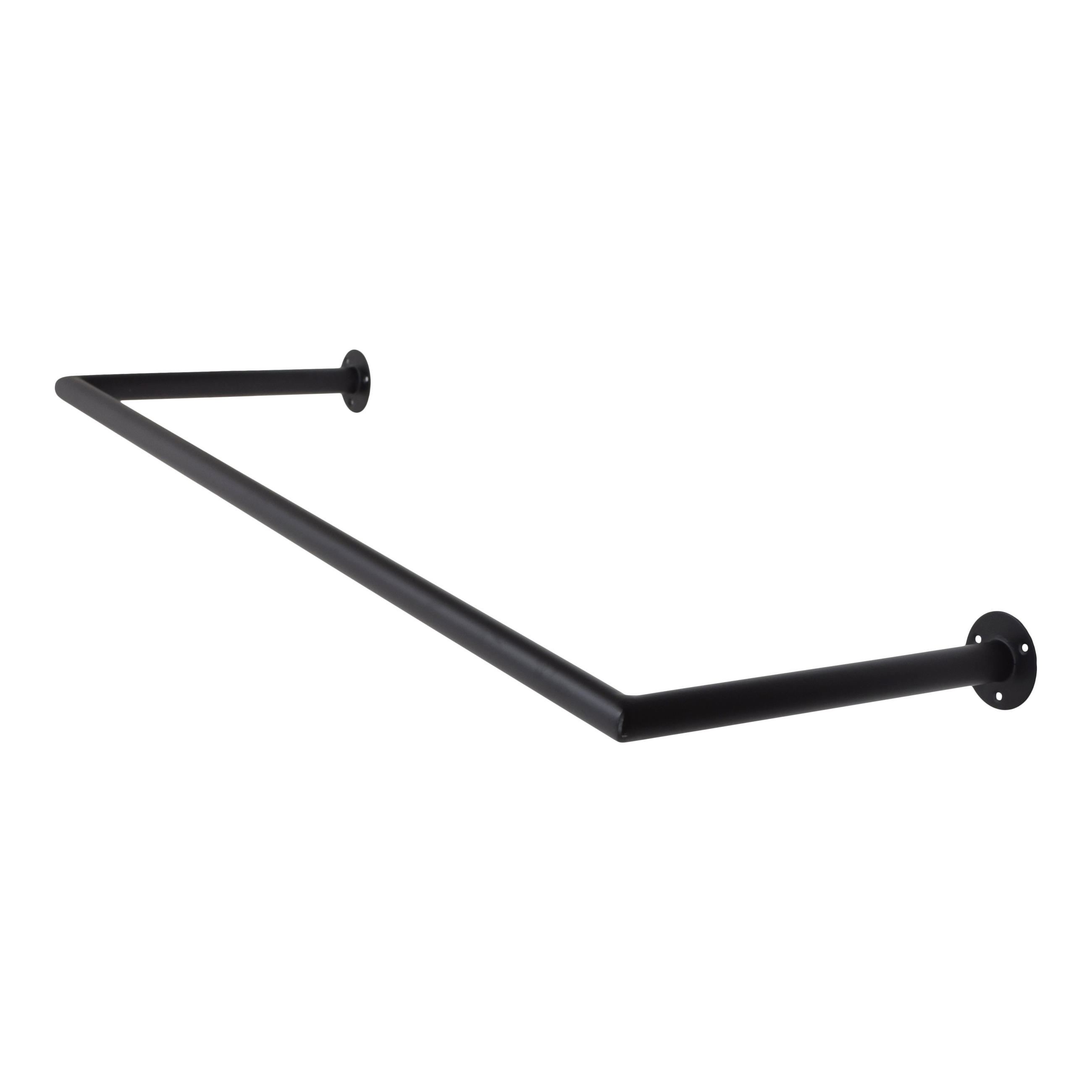 KLEIDERABLAGE Kyra Schwarz - Schwarz, Metall (90/2/30cm) - LOFT42