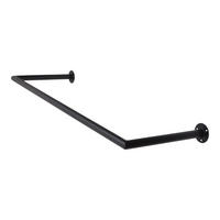 KLEIDERABLAGE Kyra Schwarz - Schwarz, Metall (90/2/30cm) - LOFT42