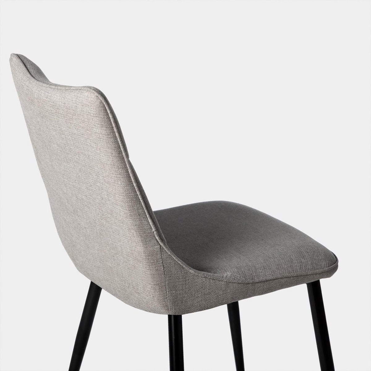 ESSZIMMERSTUHL Selma Grau 46 cm x 85 cm - Grau, Textil (46/85/62cm)