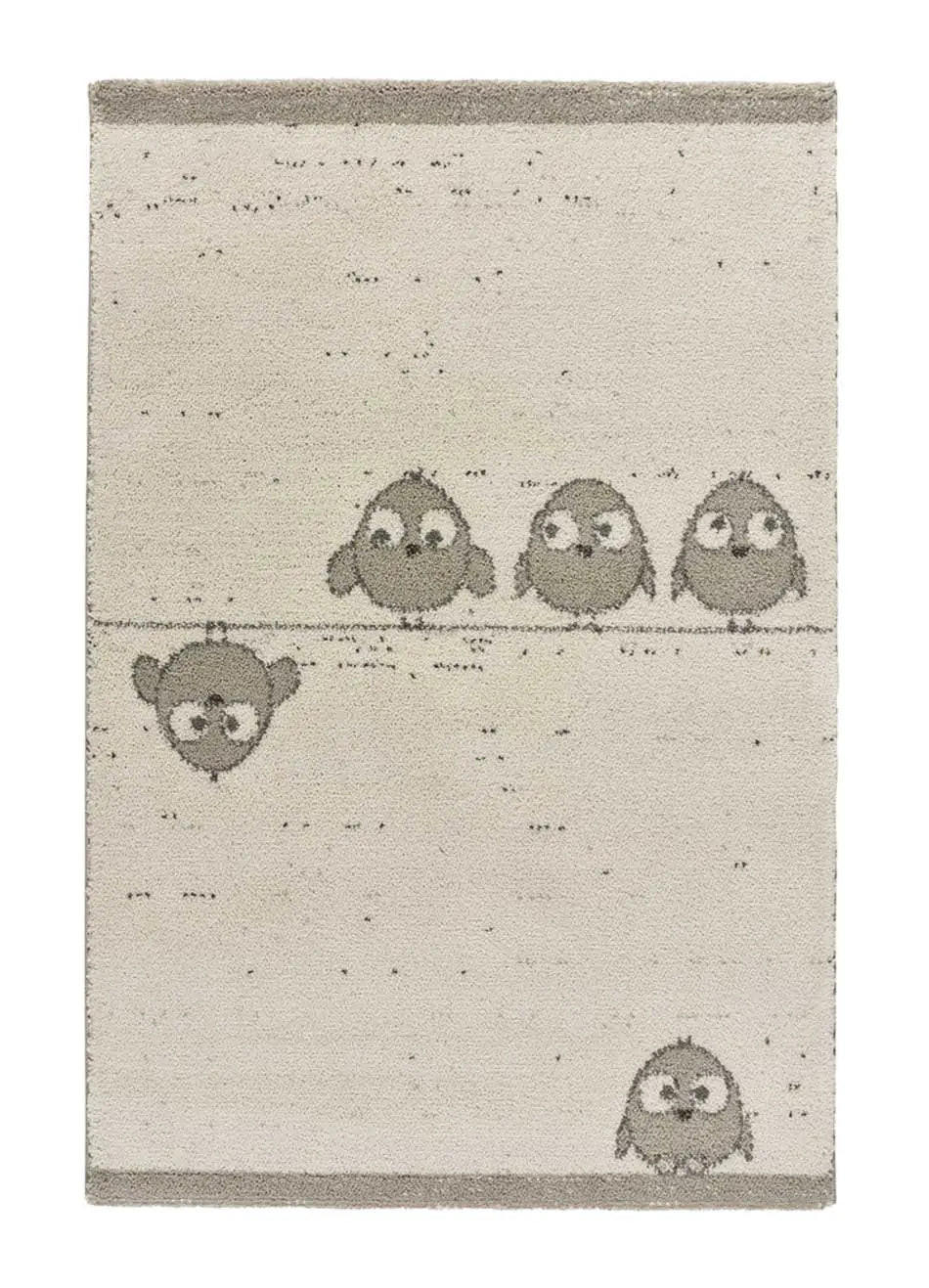 Atticgo Kinderteppich Weiß 115x170 cm