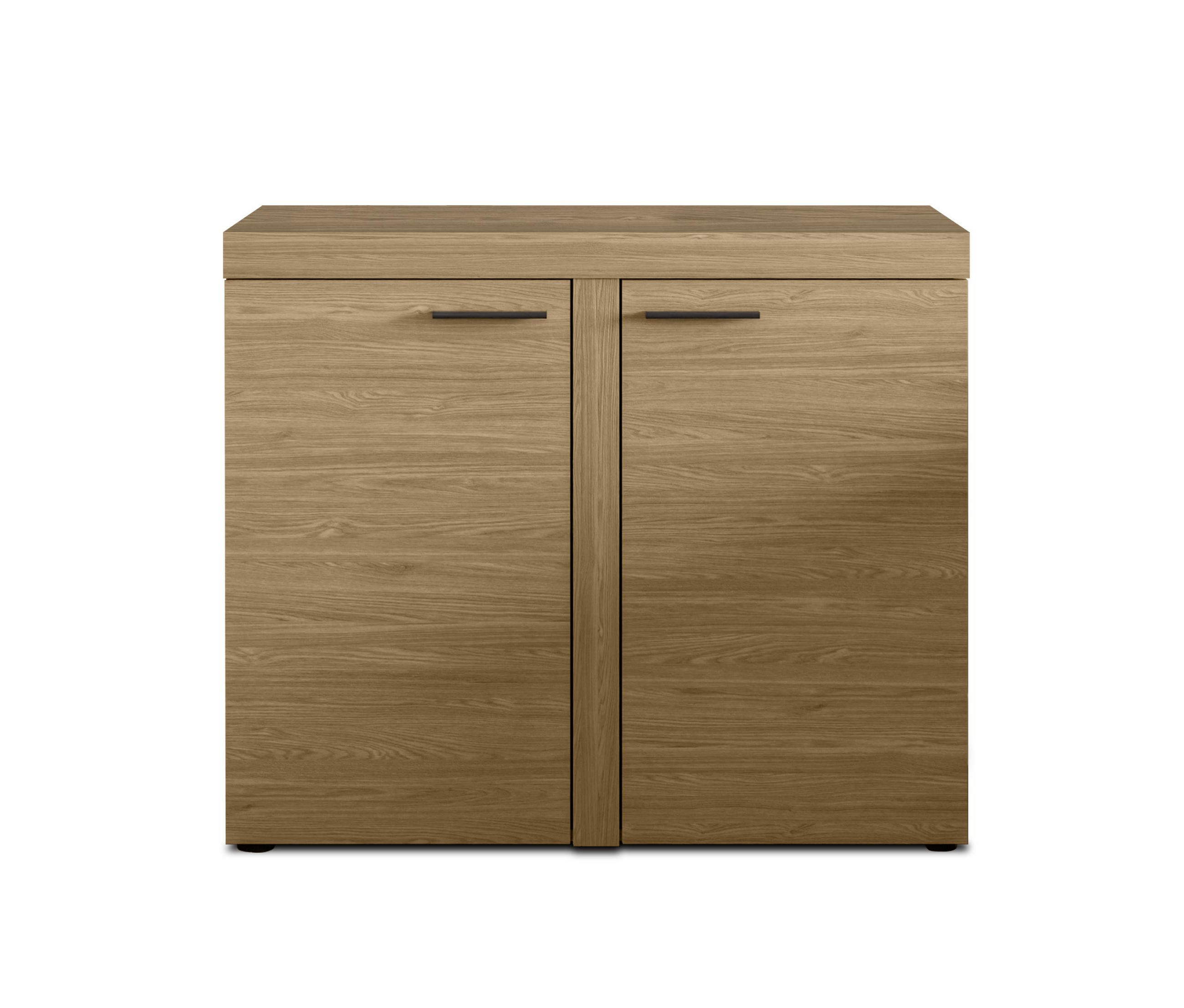 SIDEBOARD Spacoro 2D Geölte Eiche 97,2/82/40,3 cm – Schmale Kommode Eleganz für Ihr Zuhause - Eichefarben, Holzwerkstoff/Kunststoff (97/82/40cm) - AX Living
