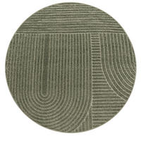 OUTDOORTEPPICH 120/120 cm Cotton 240 - Grün, Textil (120/120cm) - Paco Home