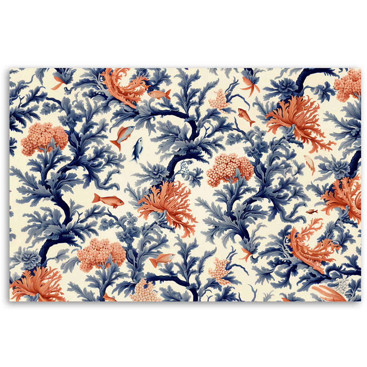 KUNSTDRUCK Orange 100/70 cm - Orange, Textil (100/70cm) - KUNSTLOFT