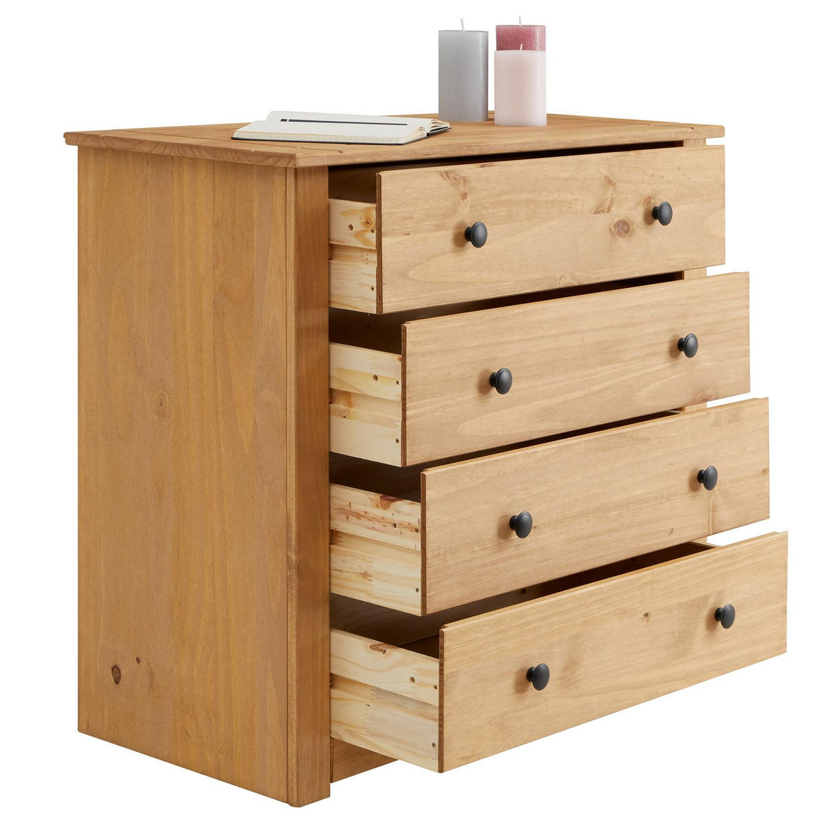 KOMMODE CANCUN - Kieferfarben, Holz (80/73/40cm) - CARO-Möbel