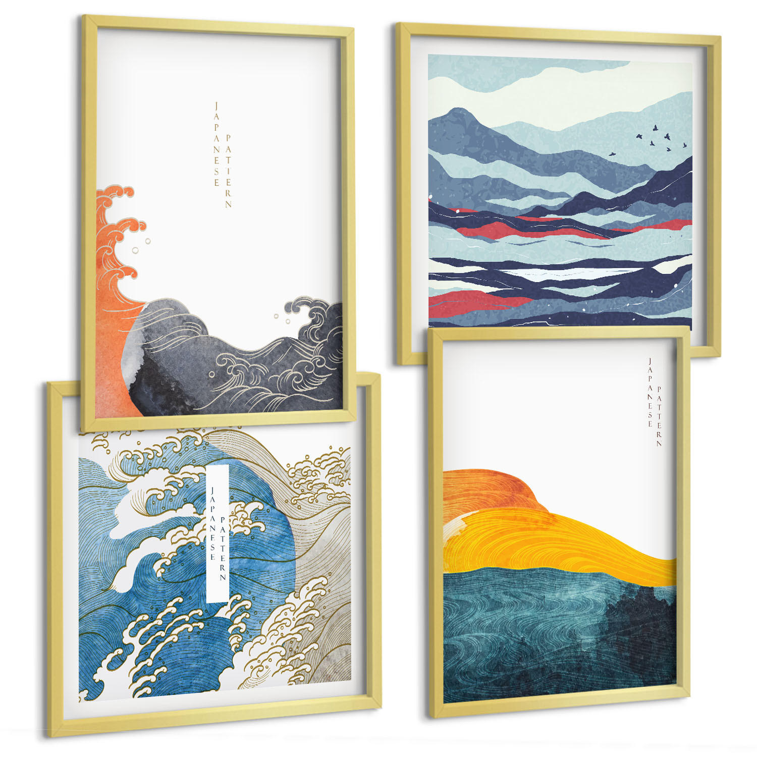 Tulup Bilder Gold 50x50 cm