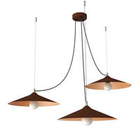 HÄNGELEUCHTE - Braun, Metall (40/40/9cm) - Lumicom