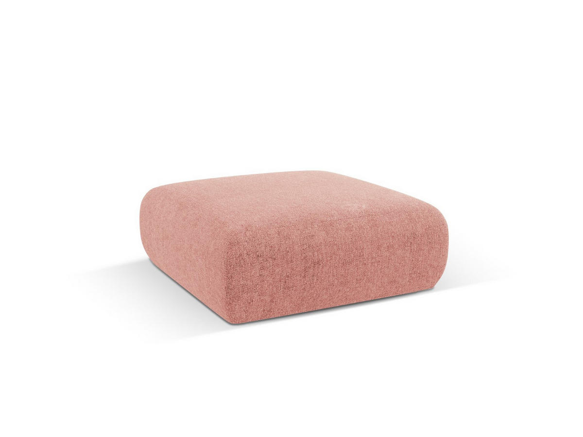 POUF Molino aus Chenille-Stoff rosa - Pink, Textil (100/36/100cm) - Micadoni