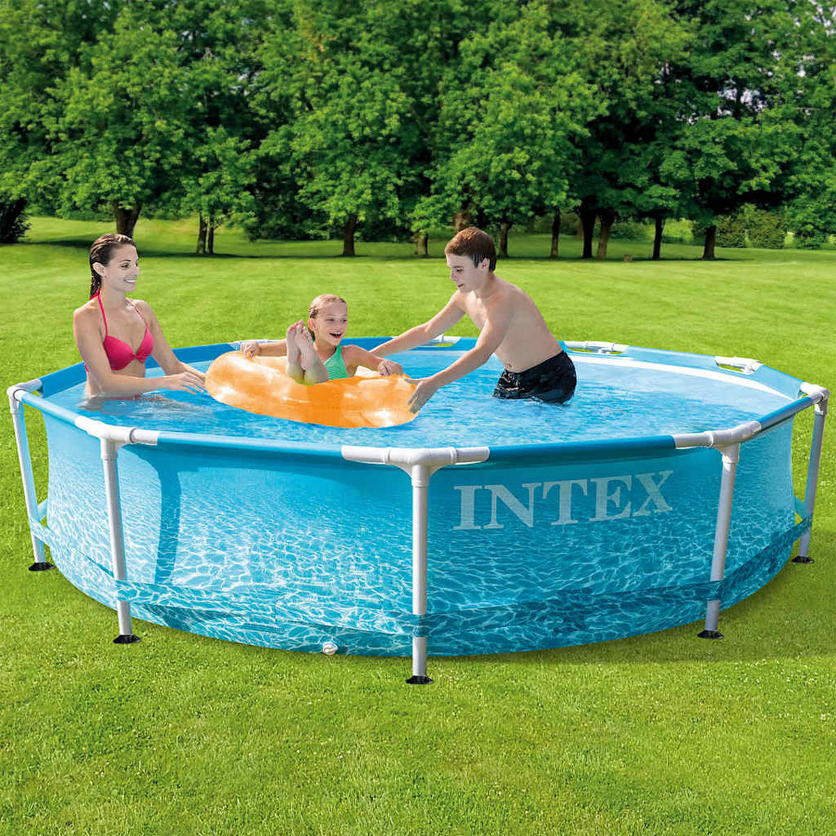 SCHWIMMBECKEN - Blau, Metall (305/76/305cm) - INTEX