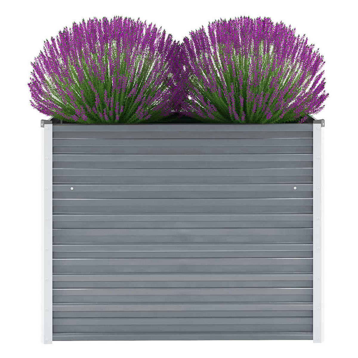 GARTEN-HOCHBEET Verzinkter Stahl 100/40/77 Cm Grau - Grau, Metall (40/77/100cm) - vidaXL