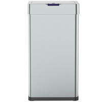 MÜLLBEHÄLTER DAYTONA silber - Silberfarben, Metall (26/86/41cm) - Kitchen Move