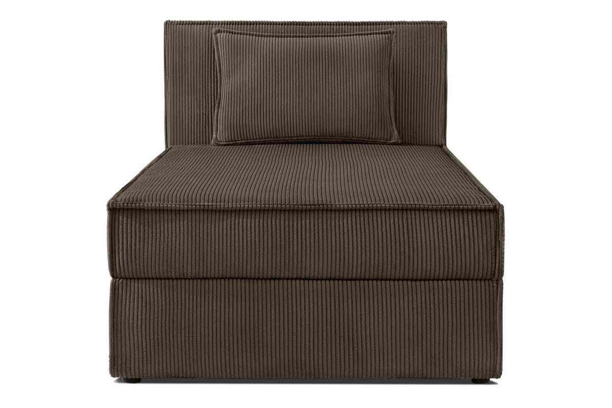 BOXSPRINGBETT ROTI Einzelbett, braun - Schwarz/Braun, Holz/Holzwerkstoff (80/200cm) - KONSIMO®