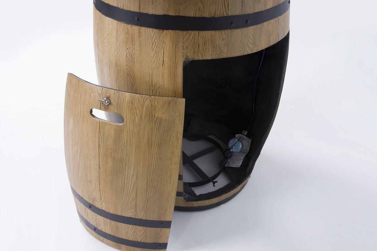 FEUERTISCH LAFITE Bartische aus Beton 122/122/110 cm - Naturfarben, Naturmaterialien (122/110/122cm) - Elementi