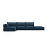 ECKSOFA links Kaelle aus Chenille-Stoff königsblau 5 Sitzplätze - Blau, Textil (171/364cm) - Micadoni