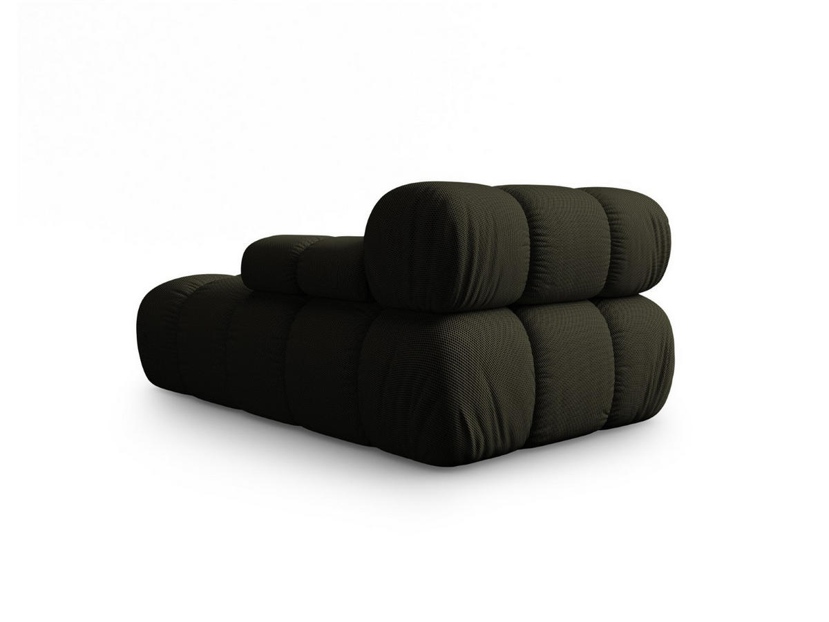 CHAISELONGUE rechts Bellis aus 3D-Stoff Amazonasgrün - Waldgrün, Textil (94/70/155cm) - Micadoni
