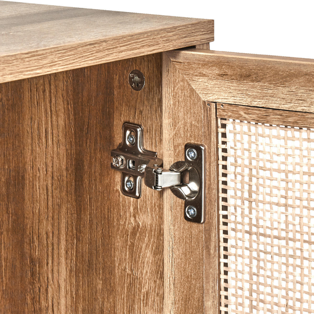 WASCHBECKENUNTERSCHRANK Heller Holzfarbton Rosell - Hellbraun, Holzwerkstoff (60/60/40cm) - Beliani