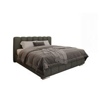 POLSTERBETT Zaira 180x200cm – Elegantes Polsterbett für modernen Wohnstil , ohne matratze, grau - Grau, Holz (180/200cm) - Panda Möbel