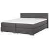 BOXSPRINGBETT 180/200cm Dunkelgrau President - Dunkelgrau, Textil (180/200cm) - Beliani