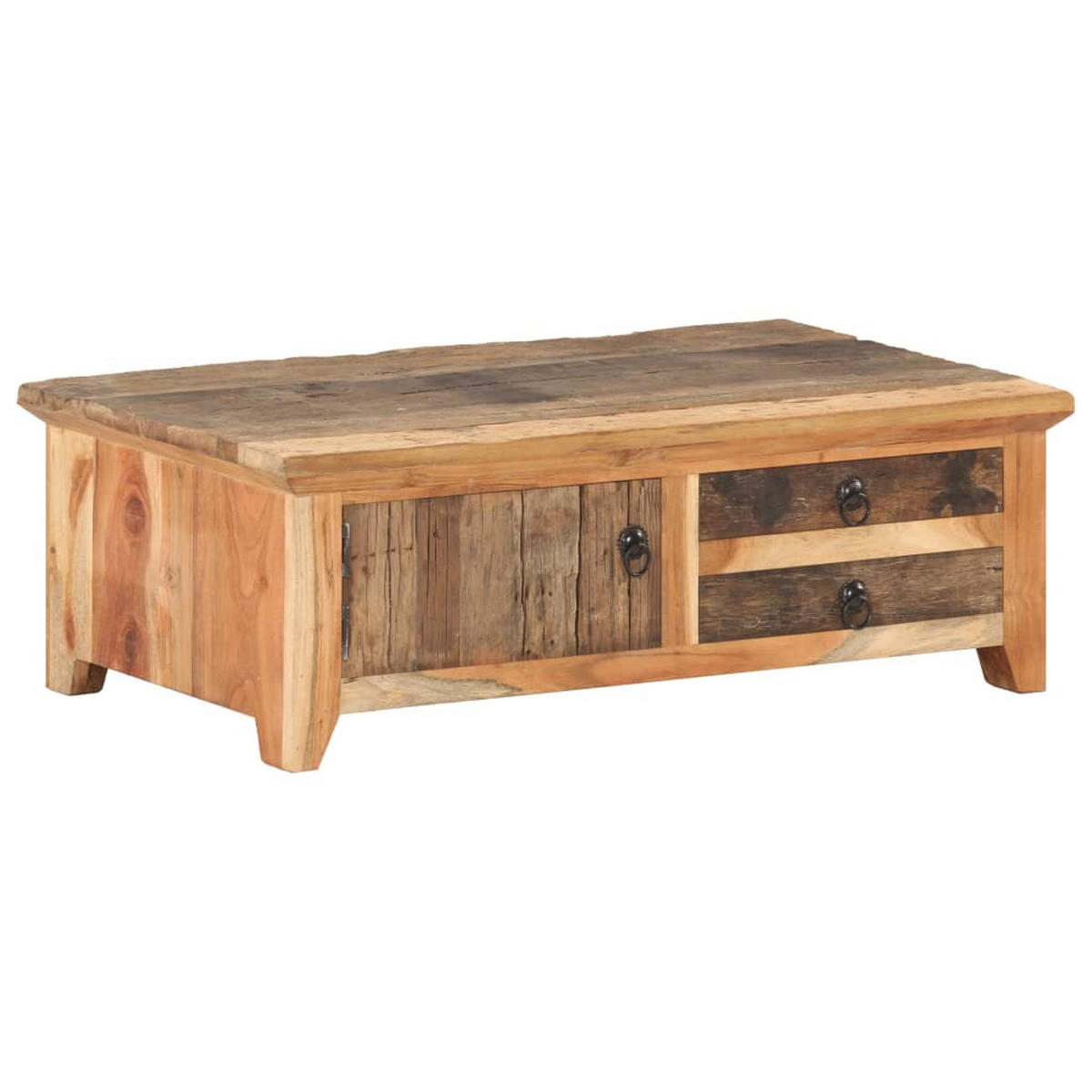 COUCHTISCH 90/50/31 Cm Recyceltes Massivholz - Braun, Holz (90/50/31cm) - vidaXL