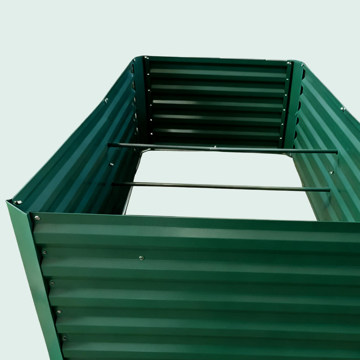 HOCHBEET - Grün, Metall (100/57/100cm) - Relaxdays