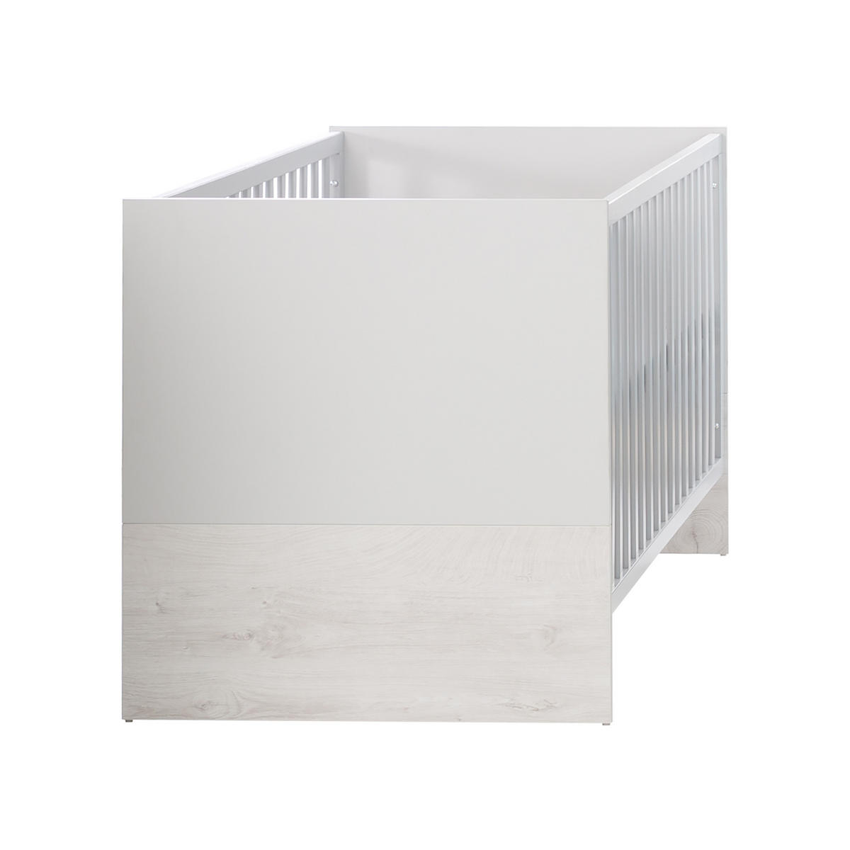 BABYBETT Maren 2 70 x 140 cm - Hellgrau, Holzwerkstoff (70/140cm) - Roba