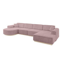 WOHNLANDSCHAFT ARRIO-U2 303x171x83 cm Rosa - Rosa, Holzwerkstoff/Textil (388/83/171cm) - ALTDECOR