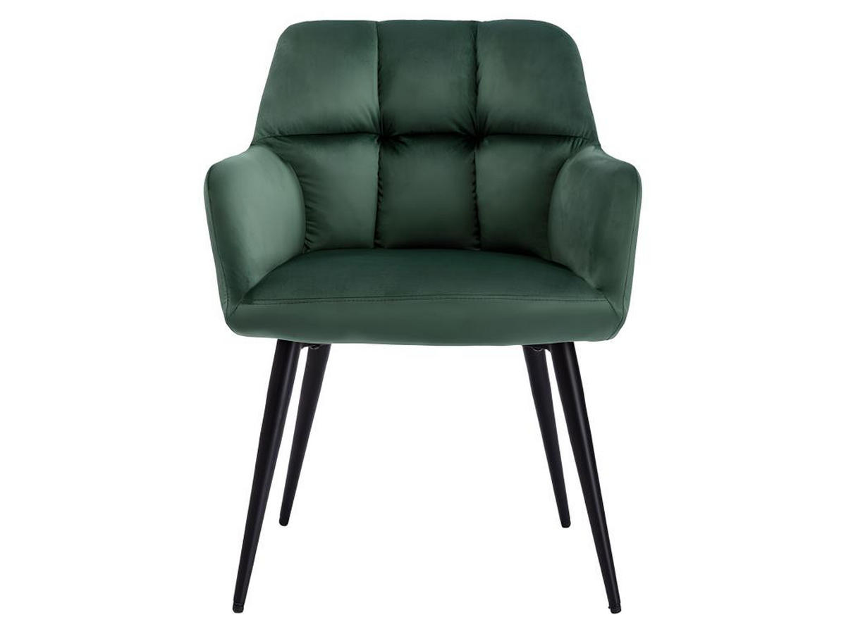 STUHL 6er-Set - Samt & Metall - Grün - PEGA - Grün, Textil (62/78/58.5cm) - Pascal Morabito