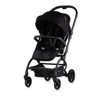 KINDERWAGEN Revolut schwarz Sitz 360 Grad drehbar, verstellbar, EVA-Reifen - Schwarz, Metall (57/48/109cm) - Chipolino