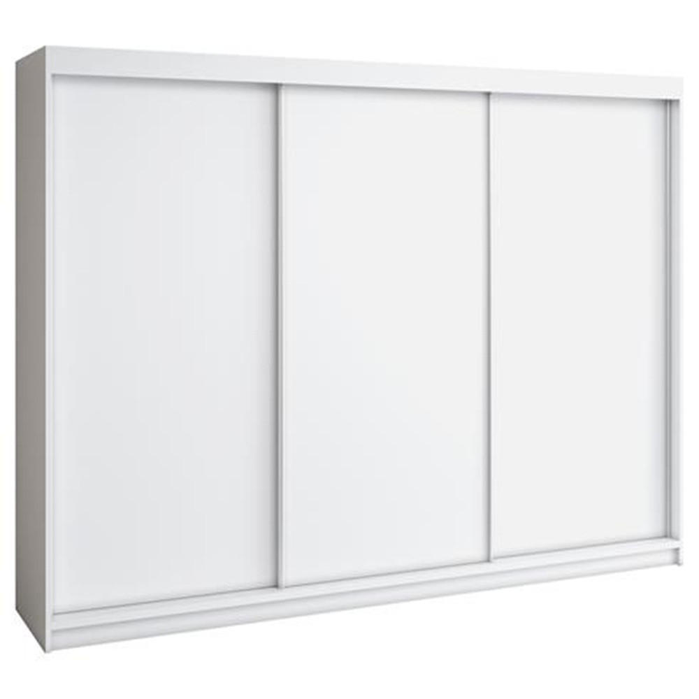 SCHWEBETÜRENSCHRANK 200 CM MERO Farbe: Schwarz / weiß / schwarz / weiß - Schwarz/Weiß, Holzwerkstoff (200/215/59.5cm) - A&J MöbelLand