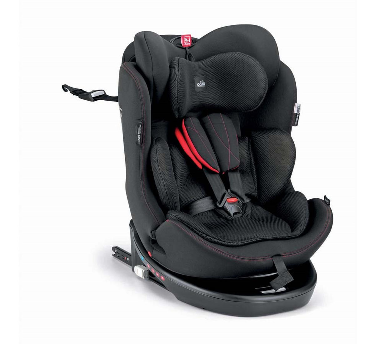 KINDERAUTOSITZ Tour I-Size Autositz - Schwarz, Kunststoff (219/470/315cm) - Cam il Mondo del Bambino S.p.A.