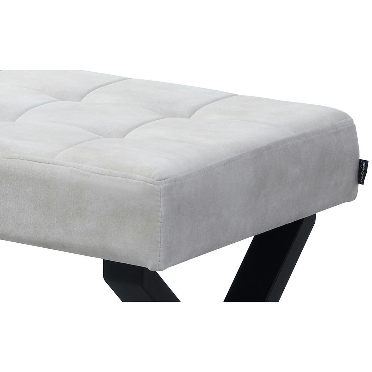 SITZBANK DOLCE - Grau, Metall (140/48/48cm) - B&D Home