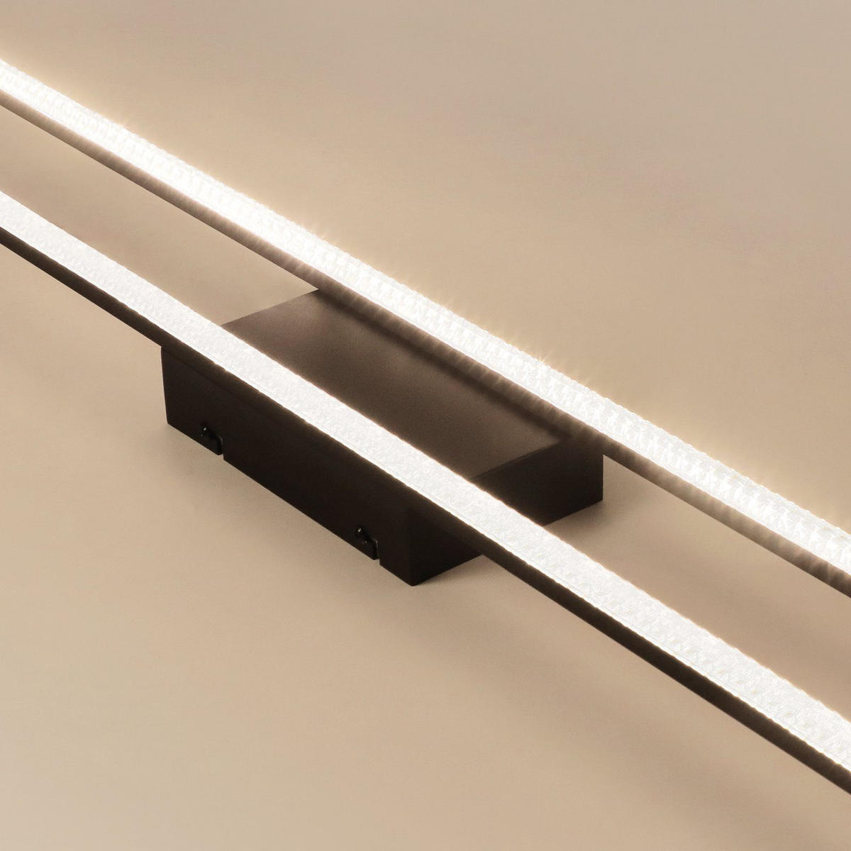 LED-DECKENLEUCHTE Helga 108/11/5 cm - Schwarz, Metall (108/11/5cm) - Nettlife