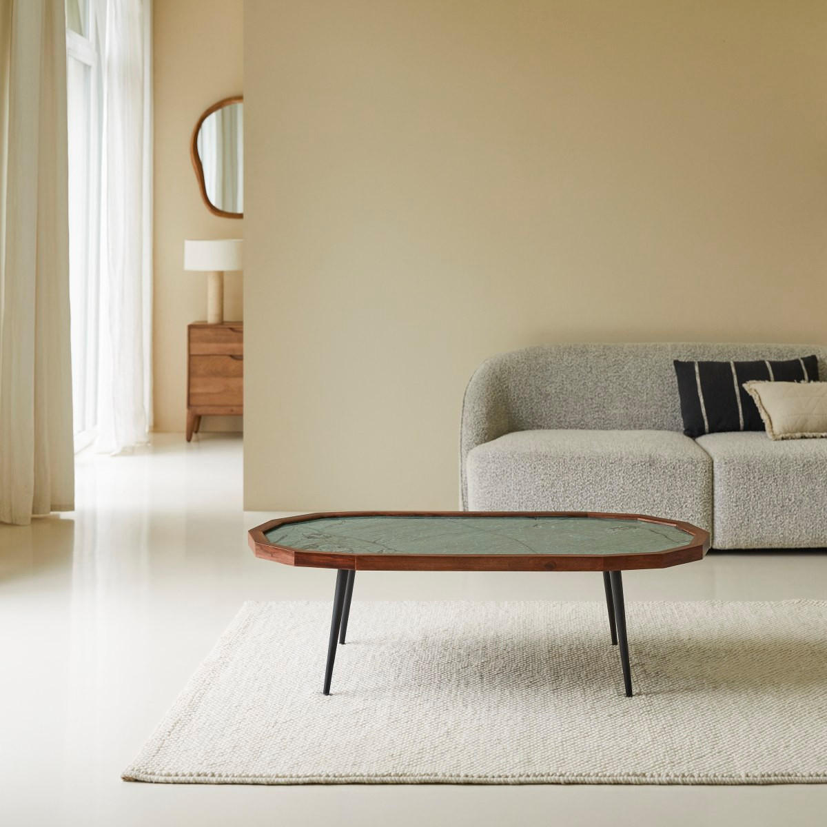 COUCHTISCH Jade Braun aus Palisander - Braun, Holz (60/120/35cm) - Tikamoon