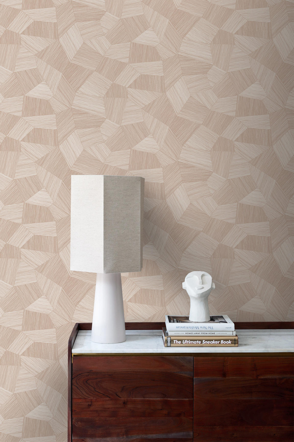 TAPETE 3D-Muster 53 cm x 10.05 m - Pink, Papier (53/1000cm) - Origin Wallcoverings